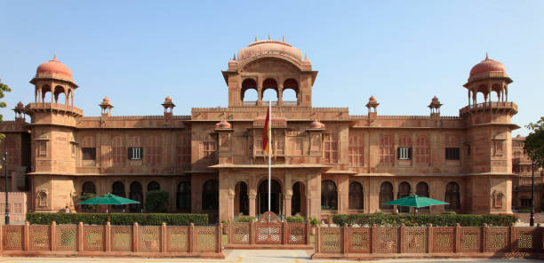 india; rajasthan; bikaner; lalgarh palace; maharaja's residence; luxury hotel;